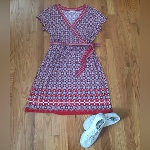 Max Studio ~ Red Multi Dress ~ Size XL